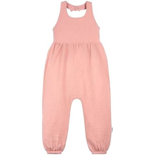 Gerber Baby Girls' Toddler Halter Neck Gauze Romper Jumpsuit