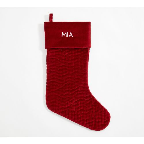 Channel Quilted Velvet Stockings