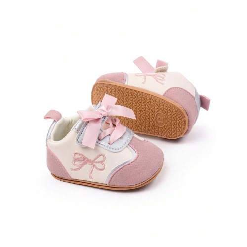 Baby Girls Shoes, Soft Sole Embroidery Bow Sneakers Non-Slip Toddler Shoes For Casual Daily | SHEIN USA