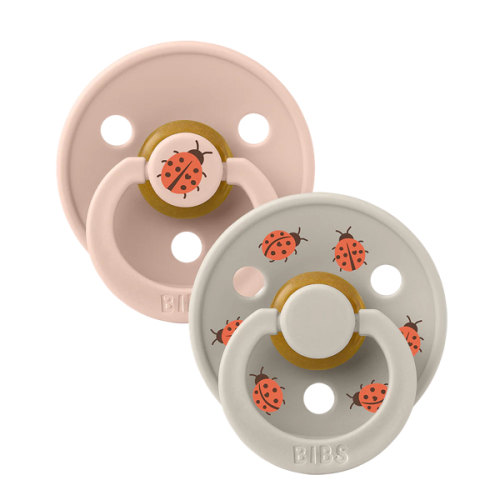 STUDIO Colour Pacifiers 2 Pack Ladybug - Blush/Sand – Bibsworld store US