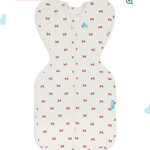 Swaddle Up™ 1.0 TOG Cotton Cream Bows