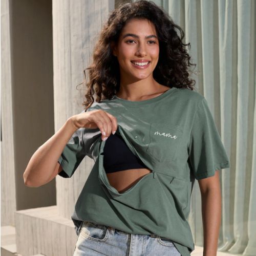 New Mama Nursing Zip T-shirt – Giftifymama