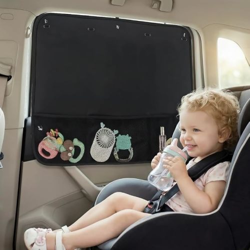 Car Sun Shade Side Window, Black, 2 Pcs