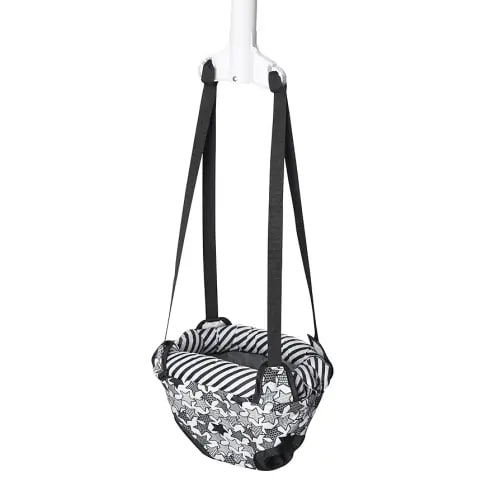 Evenflo Exercaucer Baby Jumper Featuring Easy-to-Use Clamp Attachment for Quick and Tool-Free Set Up and Adjustable Straps to Customize The Height for Your Child, Star Power