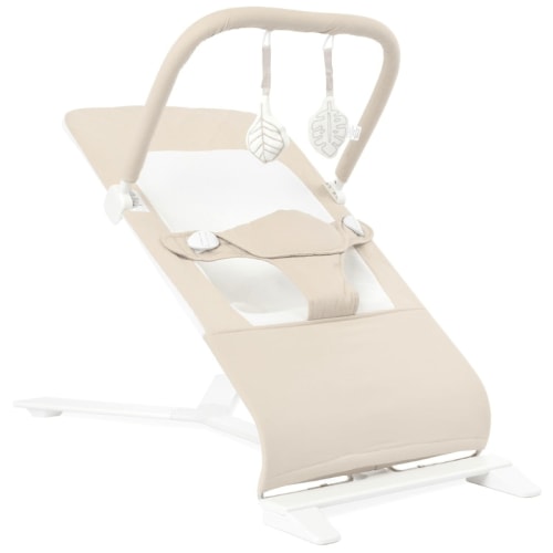Portable Baby Bouncer with 3 Recline Positions, Mesh Inset, and Toys - Babies Mall