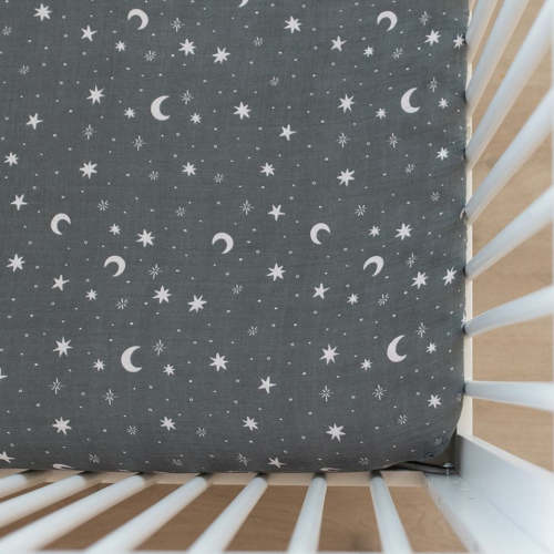Muslin Crib Sheet | Night Sky