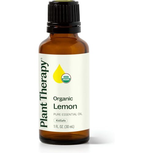 Plant Therapy Organic Lemon Essential Oil 100% Pure, USDA Certified Organic