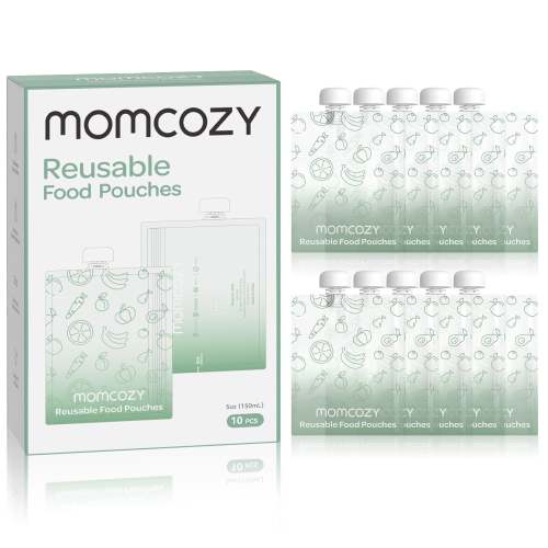 Momcozy Reusable Baby Food Pouches, 10 packs