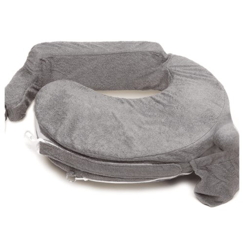 Firm Foam Nursing Pillow with Wraparound Strap, Pocket, Washable Cover