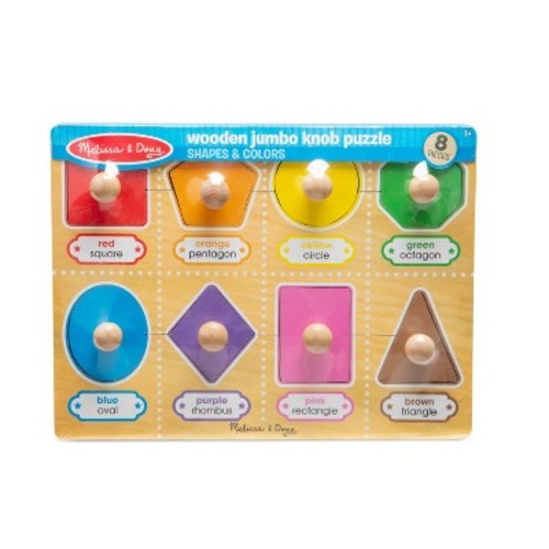 Melissa & Doug Jumbo Knob Shapes 8pc
