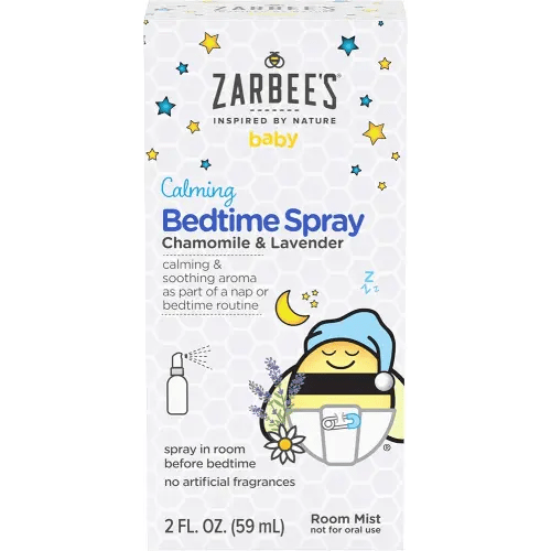 Zarbee's Baby Sleep Spray; Calming Bedtime Spray with Natural Lavender and Chamomile to Help Infant Nighttime Routine; 2oz Bottle