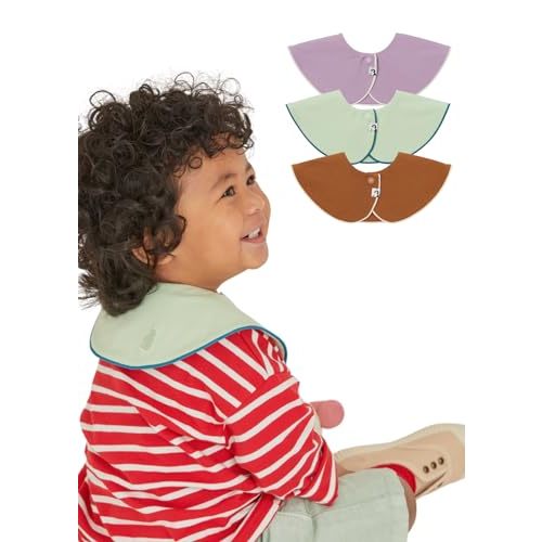 Konny Baby Bibs 5-Pack, 360 ​​° Rotate, Soft and Absorbent Bandana Drooling for Boys Girls baby Essentials