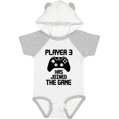 Inktastic Player 3 Has Joined the Game Boys or Girls Baby Bodysuit