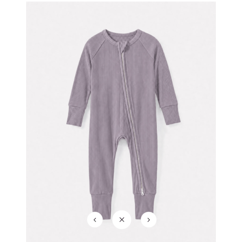 Dusty Purple Ribbed Bamboo Convertible Zippy