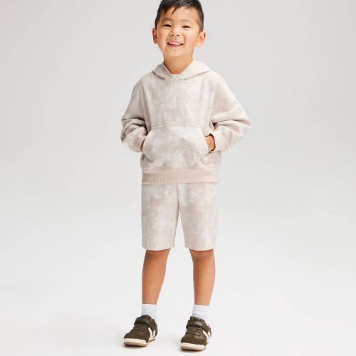 Toddler Boys' French Terry Shorts Set - Cat & Jack™ Cream 4T