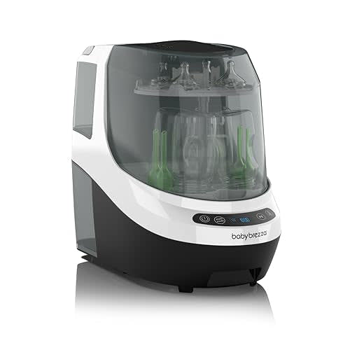 Baby Brezza Bottle Washer Pro - Washer, Sterilizer + Dryer (White/Black)