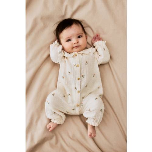 COTTON MUSLIN ROMPER SUIT