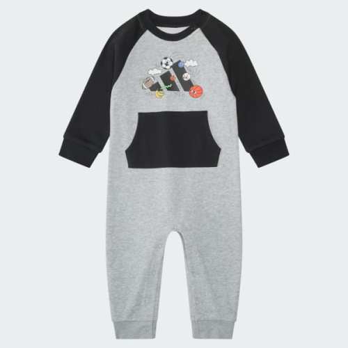 Long Sleeve Color Block French Terry Coverall