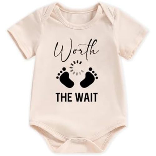 Newborn Infant Baby Boy Girl Bodysuit Funny Letters Print Clothes Short Sleeve Romper Pregnancy Announcement