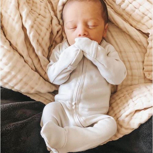 Baby Long Sleeved Jumpsuit With Flap – Teeny Mini Me