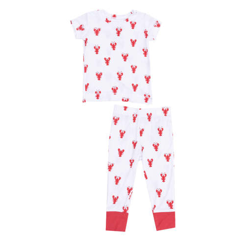 Short Sleeve Loungewear Set, Lobster