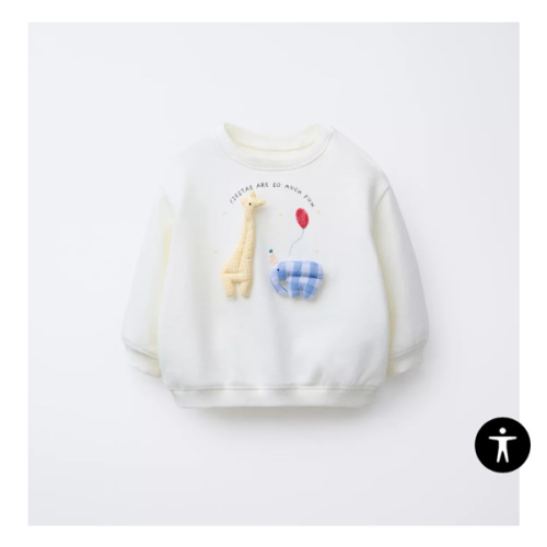 3D ANIMAL SWEATSHIRT - Light ecru | ZARA United States