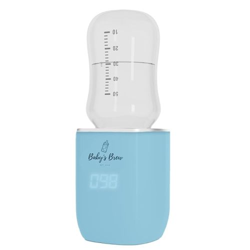 The Baby’s Brew 3.0 Portable Bottle Warmer Adapter Set, Breastmilk, Formula & Water Warmer, Smart Sensor Technology, Leak-Proof, Travel-Friendly, BPA-Free, | Single Warmer with 4 Adapters