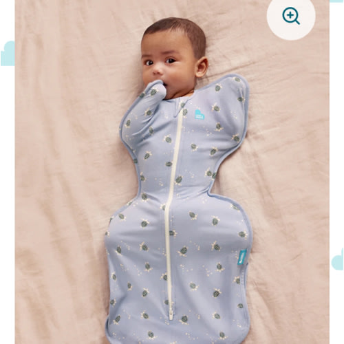 Swaddle Up™ 1.0 TOG Cotton Mist Blue Turtally