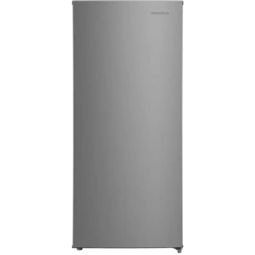 Insignia™ - 7.1 Cu. Ft. Garage Ready Upright Convertible Freezer - Stainless Steel Look
