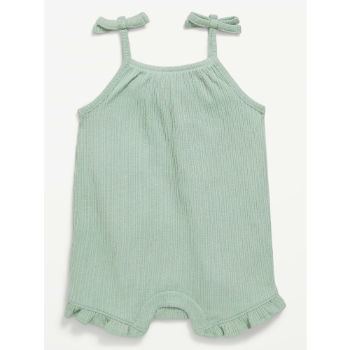Tie-Strap Graphic One-Piece Romper for Baby