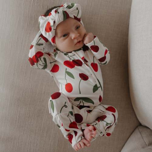 Bamboo Zip Pajamas | Cherry