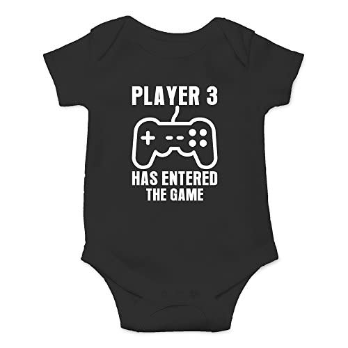 Crazy Bros Tee's Player 3 Has Entered the Game Baby Bodysuit Funny Infant Boy Outfit Cute Unisex Comfy Humor