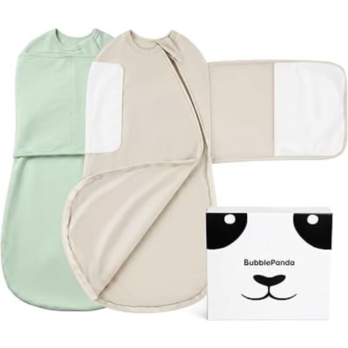 BubblePanda Swaddles for Newborns Rayon Made from Bamboo Silent Velcro