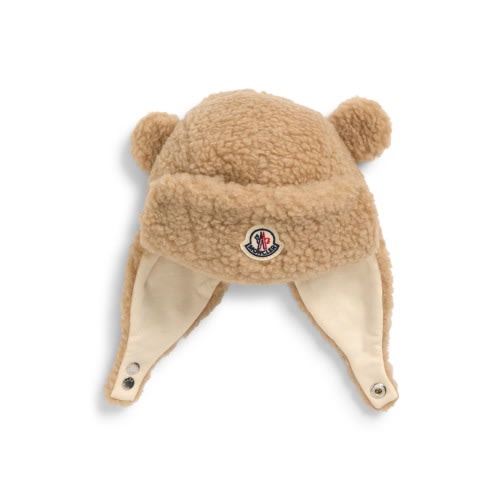 Kids' Ear Appliqué Fleece Teddy Hat