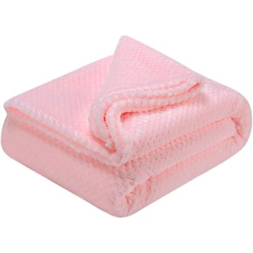 Fuzzy Throw Blanket, Plush Fleece Blankets for Adults, Toddler, Boys and Girls, Warm Soft Blankets and Throws for Bed, Couch, Sofa, Travel and Outdoor, Camping (Full Twin(70"x80"), XL2-Baby Pink)