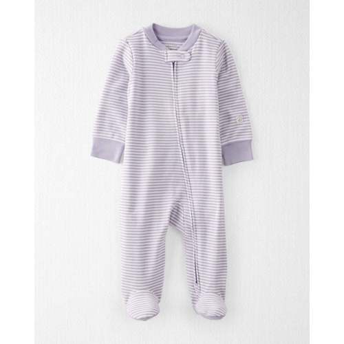Baby Girl Organic Cotton Striped Sleep & Play Pajamas - Little Planet | Carter's