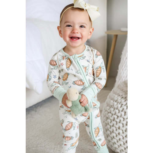 Convertible Zip Romper in Turtley Rad | Caden Lane