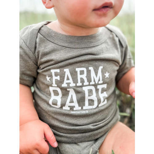 Farm Babe Baby Onesie - Brown Onesie - American Farm Company