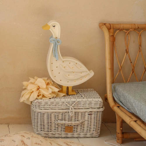 Handmade Wooden Lamp - Goose
