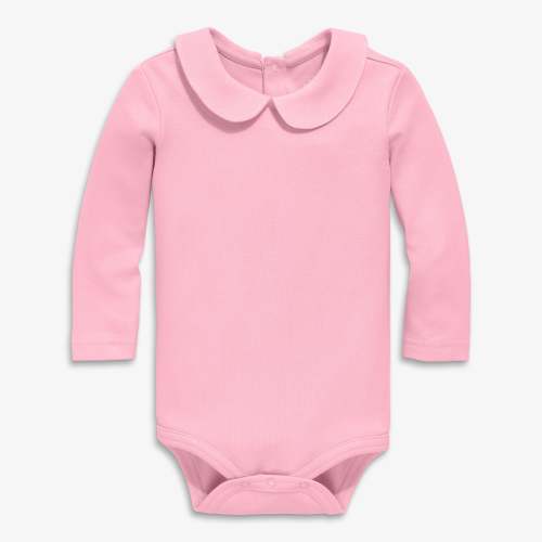Organic long sleeve peter pan babysuit | Primary.com