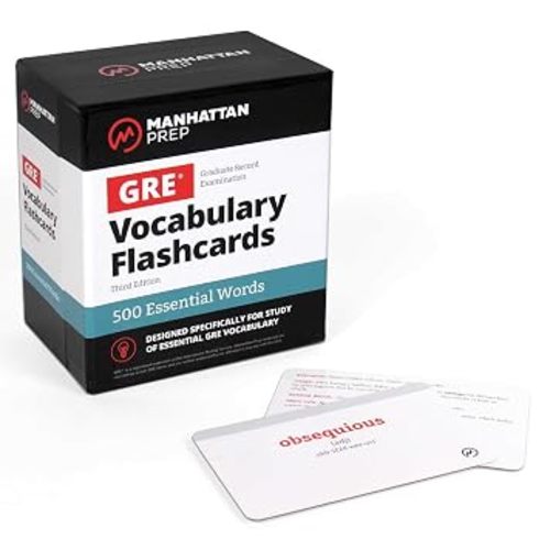 500 Essential Words: GRE Vocabulary Flashcards Including Definitions, Usage Notes, Related Words, and Etymology (Manhattan Prep GRE Prep)