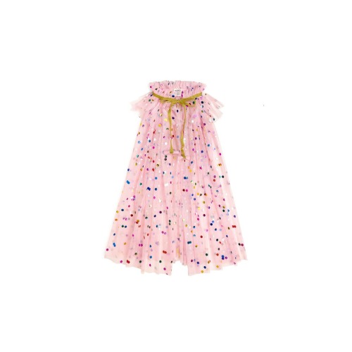 Toddler Pink Dress Up Confetti Cape