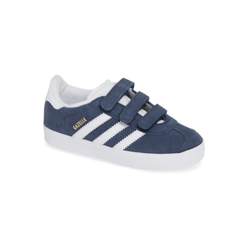 Baby, Walker, Toddler & Little Kid Gazelle Sneaker, 10 M, Navy/ White
