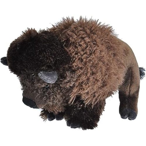 Wild Republic Bison, Cuddlekins, Stuffed Animal, 12 inches, Gift for Kids, Plush Toy, Fill is Spun Recycled Water Bottles