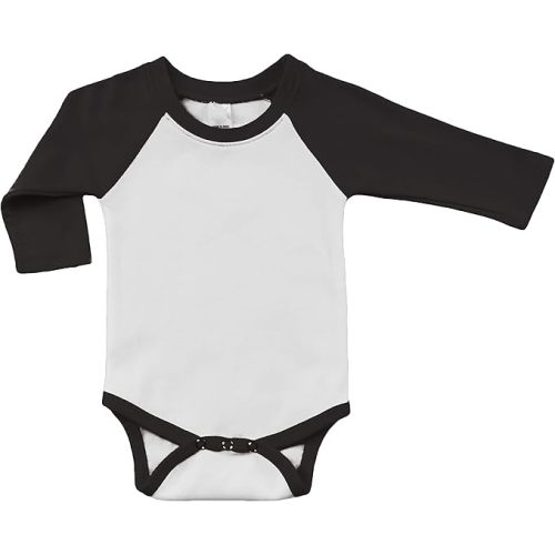 Monag Sublimation Raglan Polyester Baby Bodysuit, Polyester Infant Bodysuit