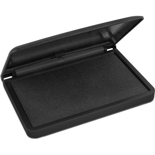 MaxMark Large Black Stamp Pad - 2-3/4" by 4-1/4" - Premium Quality Felt Pad