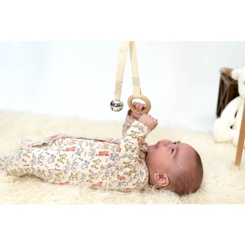 Montessori Bell and Ring Mobile: Tactile Sensory Toy