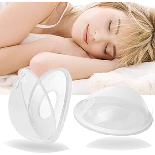 Upgrade Version Breast Shells Nipple Shield with Anti-Flow Stopper Therapy Comfort for Sore Leaking Breast aFeeding Nursing Mother BPA Free Food Grade Silicon Breastmilk Saving (2 Shells)