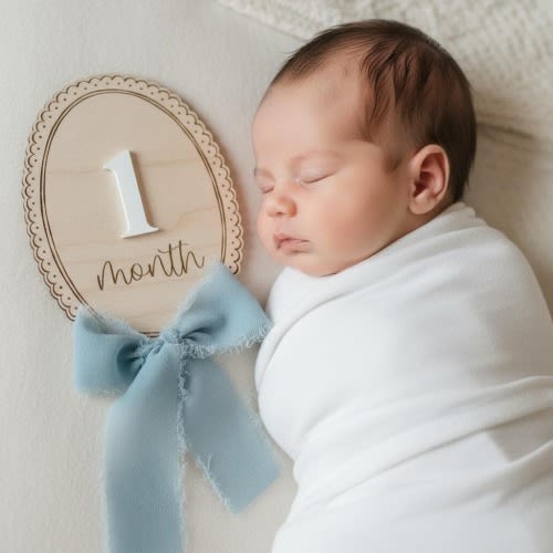 vintage inspired milestones | baby milestone | monthly milestone | personalized baby sign | Birth announcement | baby shower | new baby lace