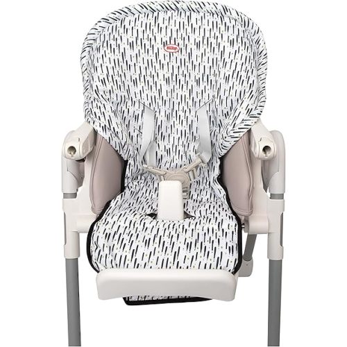 Nuby Baby High Chair Cover - Protects from Spills and Crumbs - Water Resistant for Easy Cleanup - Brush Strokes Print